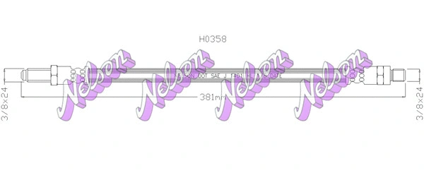 Flexible de frein KAWE H0358