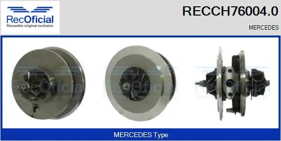 Groupe carter, turbocompresseur RECOFICIAL RECCH76004.0