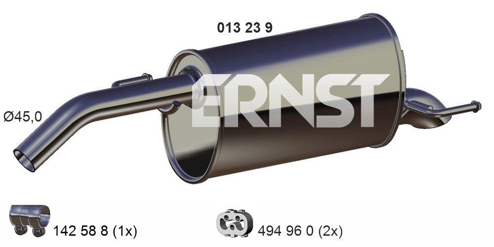 Silencieux arrière ERNST 013239