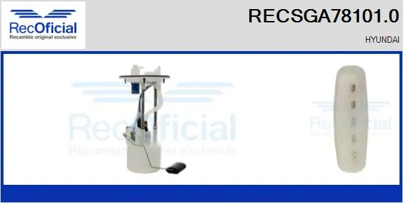 unité d'alimentation de carburant RECOFICIAL RECSGA78101.0