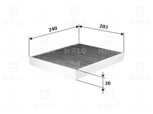 Filtre, air de l'habitacle AKRON-MALÒ 1532232