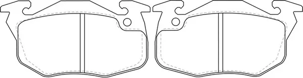 Kit de plaquettes de frein, frein à disque SB BP42240