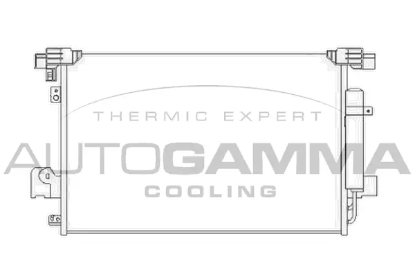 Condenseur, climatisation AUTOGAMMA 104913