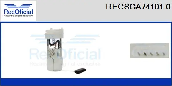 unité d'alimentation de carburant RECOFICIAL RECSGA74101.0
