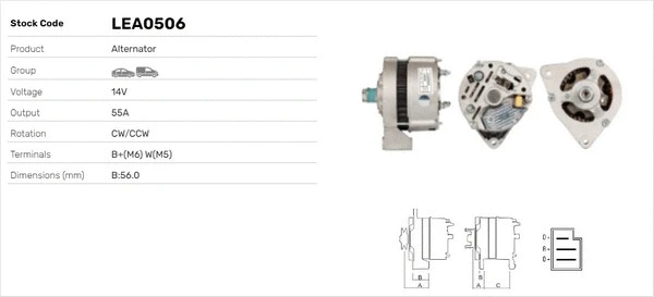 Alternateur LUSA LEA0506