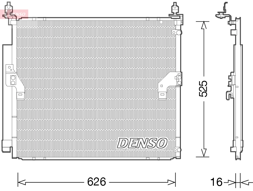 Condenseur, climatisation DENSO DCN50034