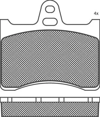 Kit de plaquettes de frein, frein à disque Technika 02038