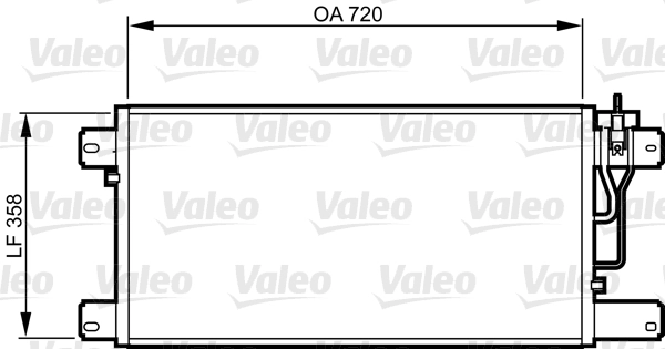 Condenseur, climatisation VALEO 818988