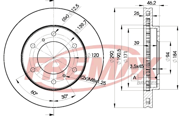 Disque de frein FREMAX BD-7116