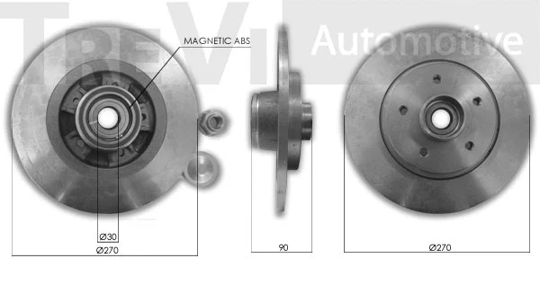 Kit de roulements de roue TREVI AUTOMOTIVE WB2290