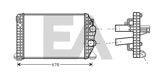 Refroidisseur d'air de suralimentation EACLIMA 36A45001