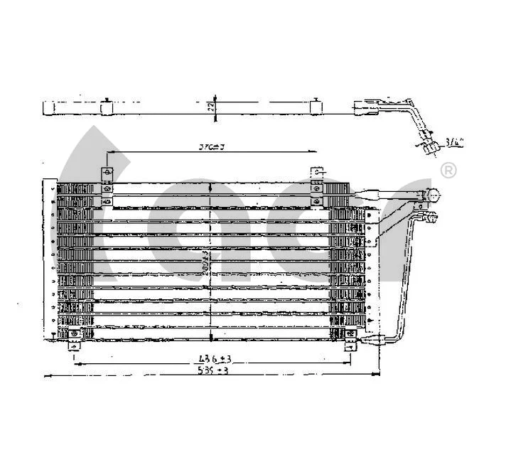 Condenseur, climatisation ACR 300196