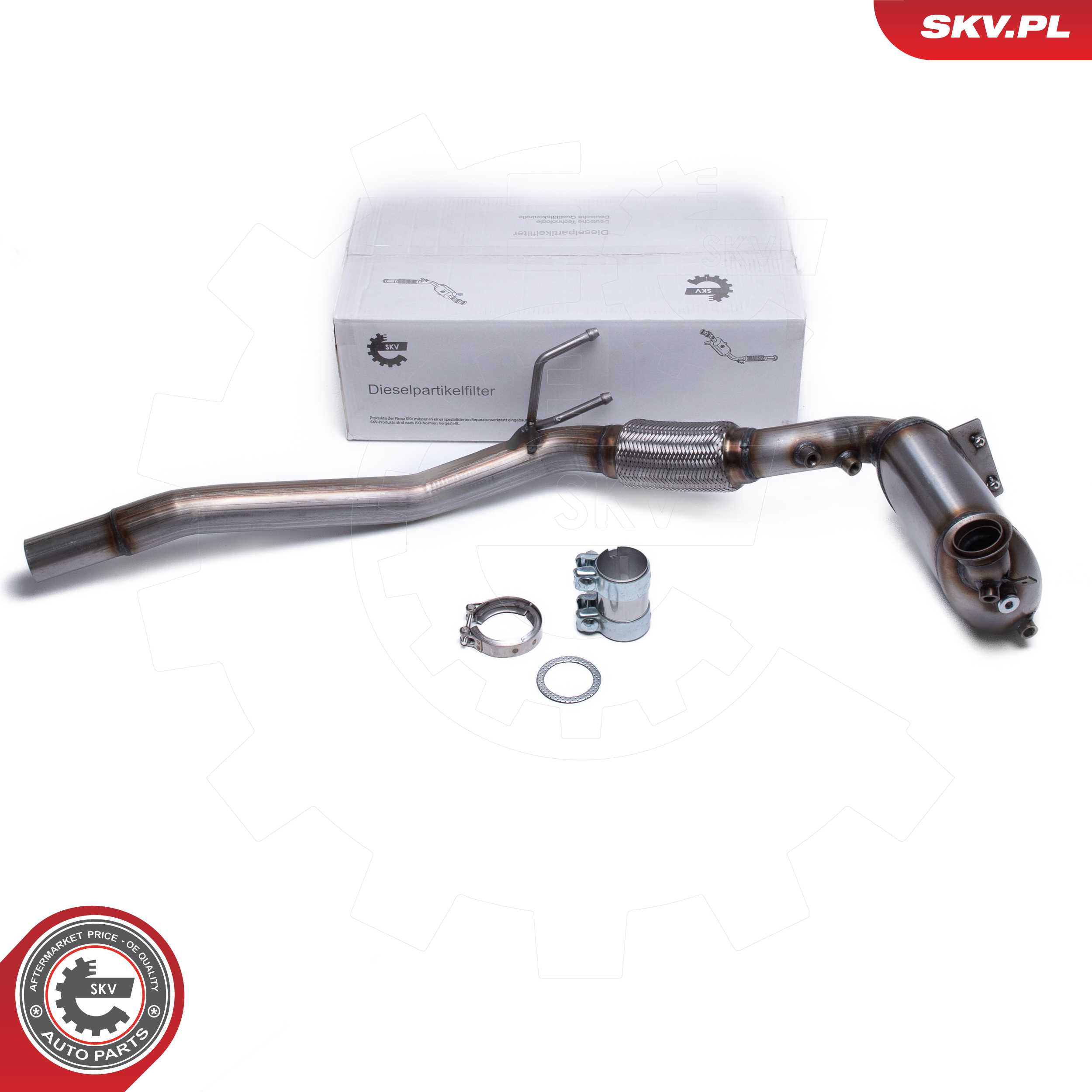 Filtre à particules / à suie, échappement ESEN SKV 62SKV515