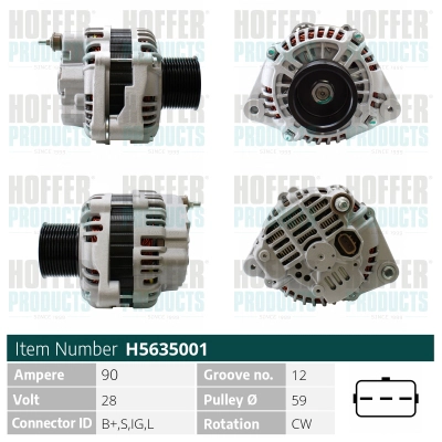 Alternateur HOFFER H5635001