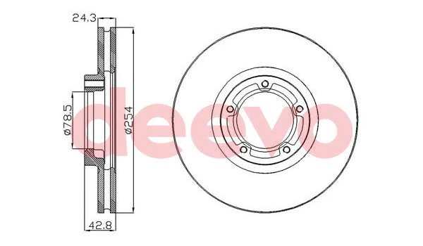 Disque de frein DEEVO BD26780