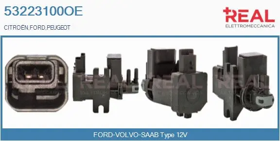 Transmetteur de pression, contrôle des gaz d'échappement REAL 53223100OE