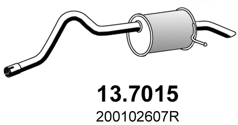 Silencieux arrière ASSO 13.7015