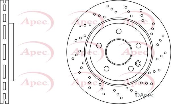 Disque de frein APEC DSK2963