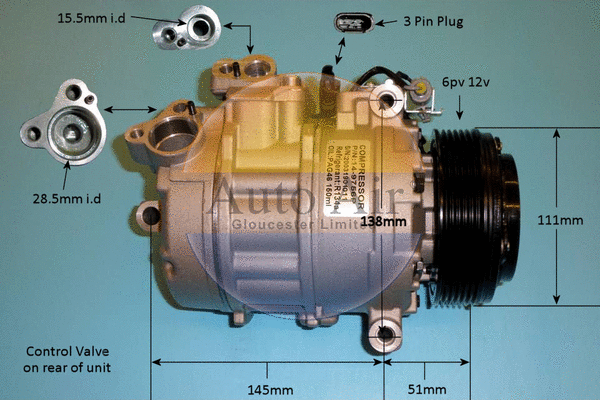 Compresseur, climatisation AUTO AIR GLOUCESTER 14-9756P