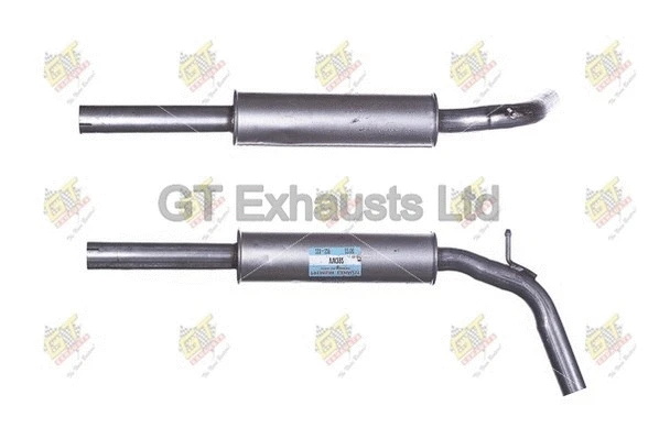 Silencieux central GT Exhausts GVW392