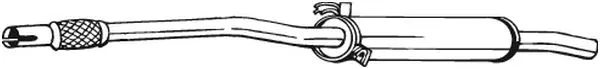 Silencieux central BOSAL 233-397
