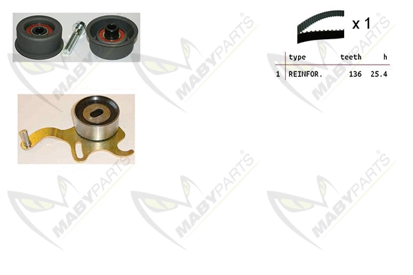 Kit de courroie crantée MABYPARTS OBK010416