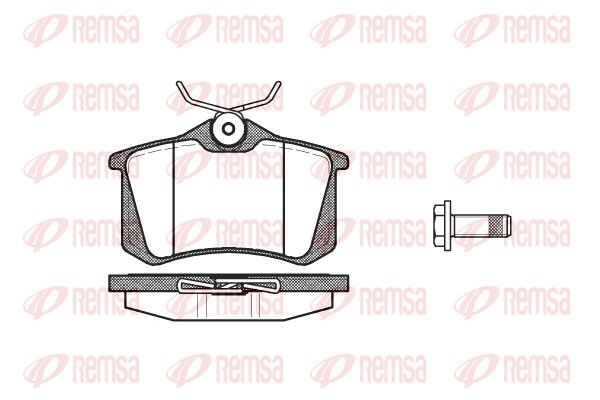 Kit de plaquettes de frein, frein à disque REMSA 0263.05