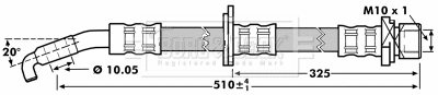 Flexible de frein BORG & BECK BBH7217