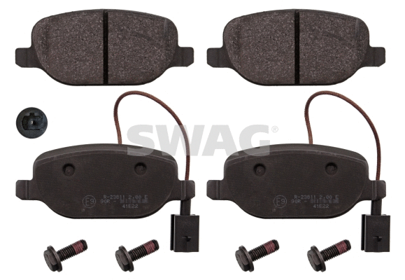 Kit de plaquettes de frein, frein à disque SWAG 74 11 6002