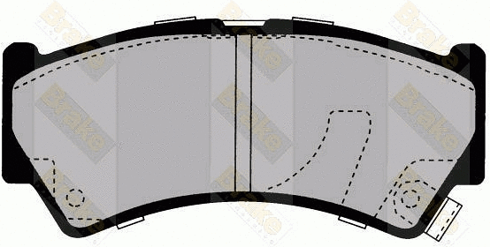 Kit de plaquettes de frein, frein à disque Brake ENGINEERING PA1610