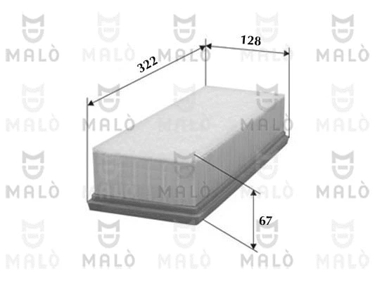 Filtre à air AKRON-MALÒ 1500036