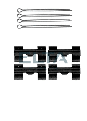 Kit d'accessoires, plaquette de frein à disque ELTA AUTOMOTIVE EA8557