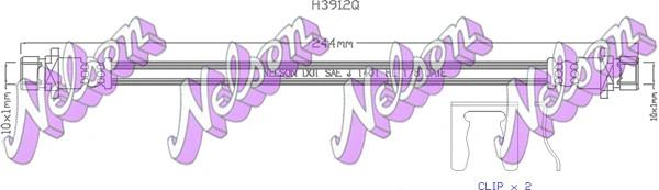 Flexible de frein KAWE H3912Q