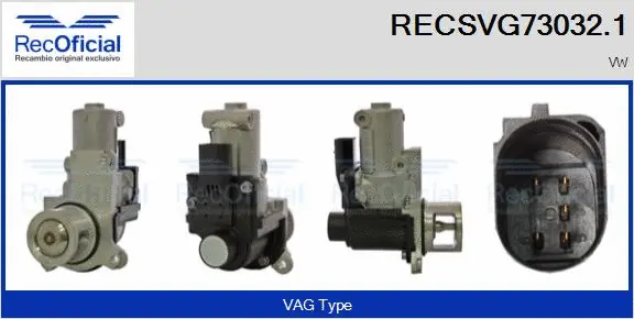 Vanne EGR RECOFICIAL RECSVG73032.1