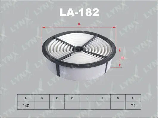 Filtre à air LYNXAUTO LA-182