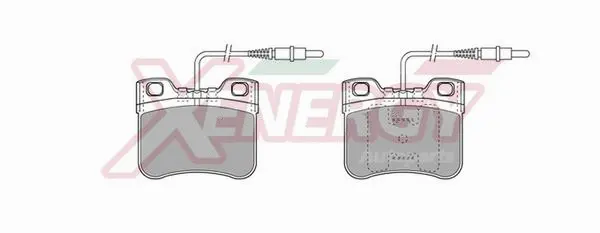 Kit de plaquettes de frein, frein à disque AP XENERGY X40413