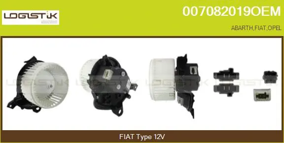 Pulseur d'air habitacle LGK 007082019OEM