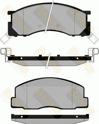 Kit de plaquettes de frein, frein à disque Brake ENGINEERING PA846