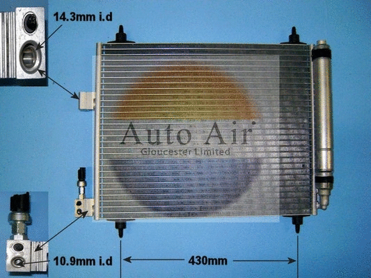 Condenseur, climatisation AUTO AIR GLOUCESTER 16-1982