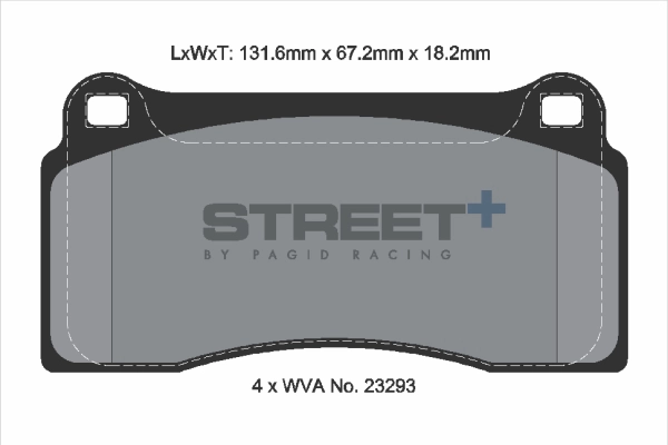 Kit de plaquettes de frein, frein à disque PAGID Racing T8021SP2001