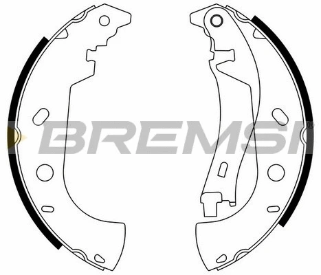 Jeu de mâchoires de frein BREMSI GF0181