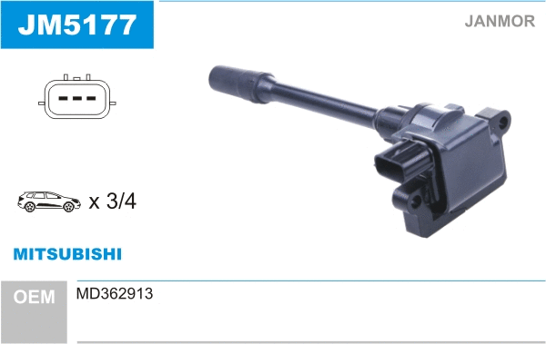 Bobine d'allumage JANMOR JM5177