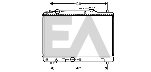 Radiateur, refroidissement du moteur EACLIMA 31R69023