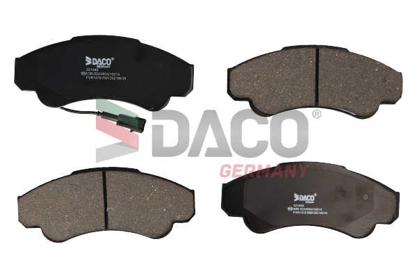 Kit de plaquettes de frein, frein à disque DACO Germany 321948