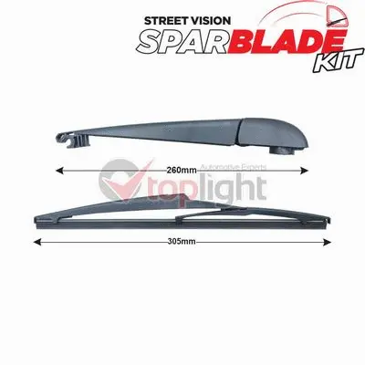 Kit de bras d'essuie-glace, nettoyage des vitres AE TOPLIGHT TRA-T7R2