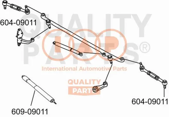 Rotule de barre de connexion IAP QUALITY PARTS 604-09011