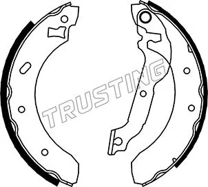 Jeu de mâchoires de frein TRUSTING 040.134