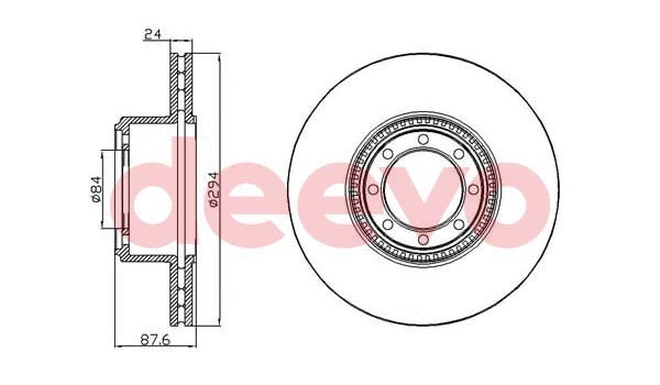 Disque de frein DEEVO BD20940