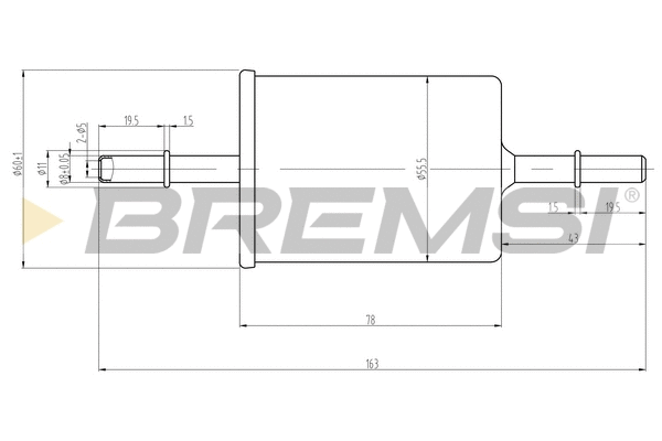 Filtre à carburant BREMSI FE0062