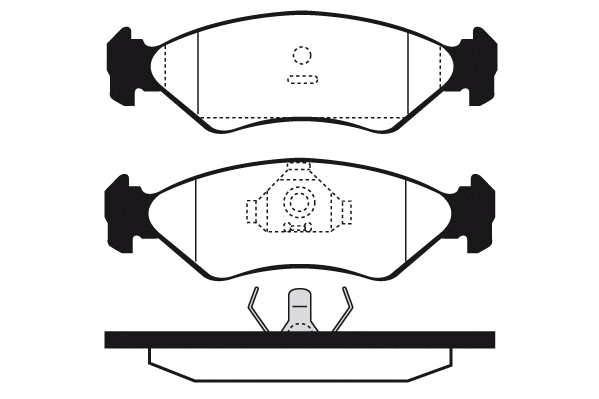 Kit de plaquettes de frein, frein à disque Technika 01027